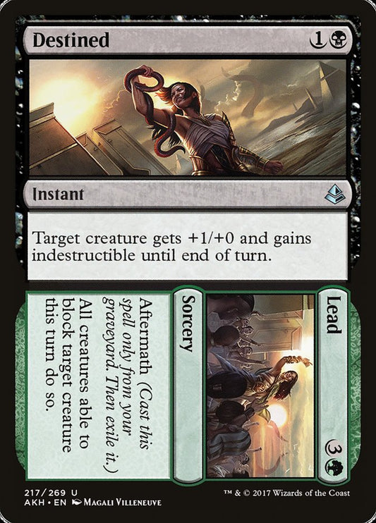 MTG Card Title: Destined // Lead AKH/217