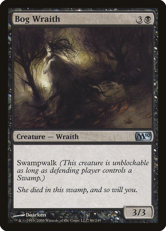 MTG Card Title: Bog Wraith M10/86