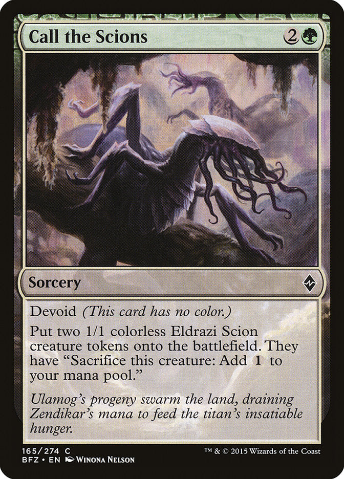 MTG Card Title: Call the Scions BFZ/165