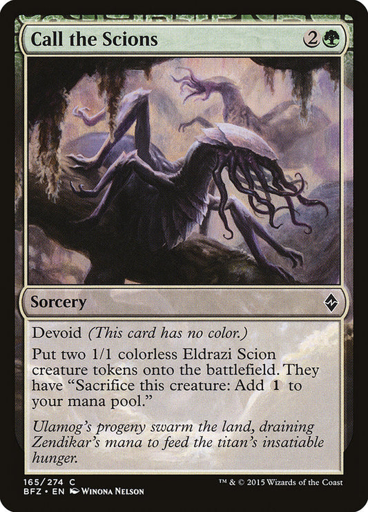 MTG Card Title: Call the Scions BFZ/165