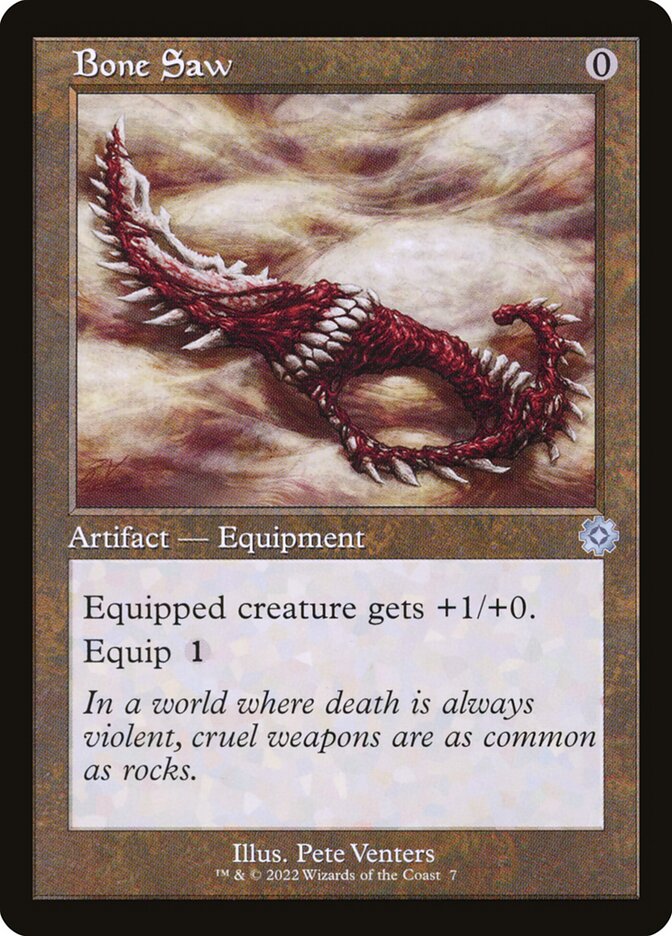 MTG Card Title: Bone Saw BRR/7