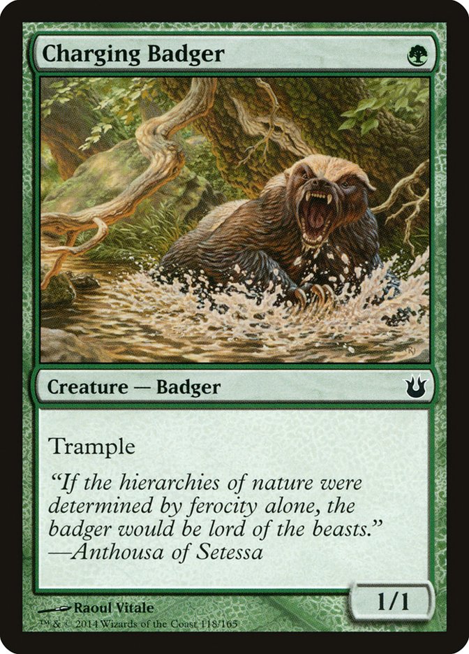 MTG Card Title: Charging Badger BNG/118