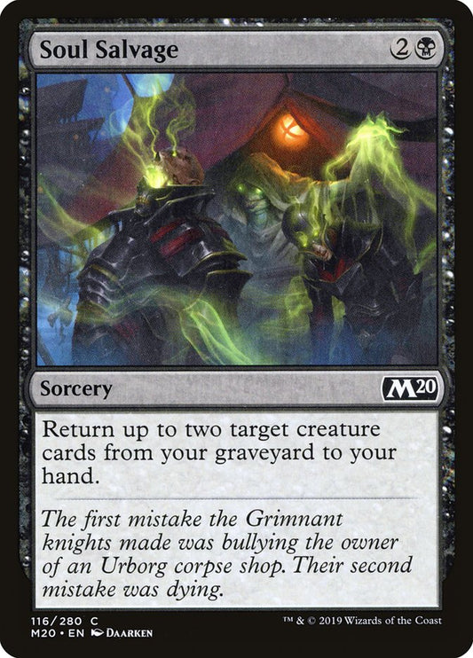 MTG Card Title: Soul Salvage M20/116