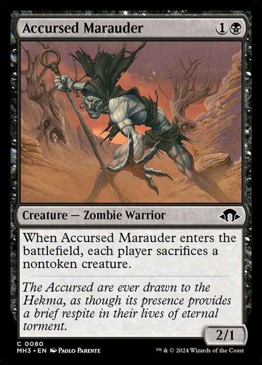MTG Card Title: Accursed Marauder MH3/80