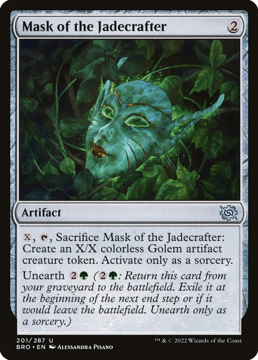 MTG Card Title: Mask of the Jadecrafter BRO/201