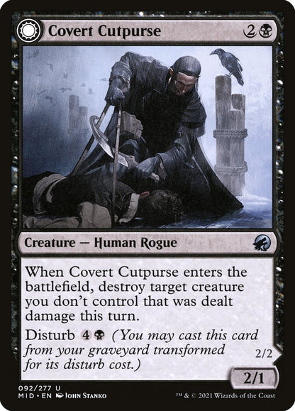 MTG Card Title: Covert Cutpurse // Covetous Geist MID/92