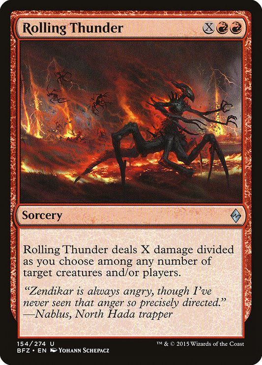 MTG Card Title: Rolling Thunder BFZ/154