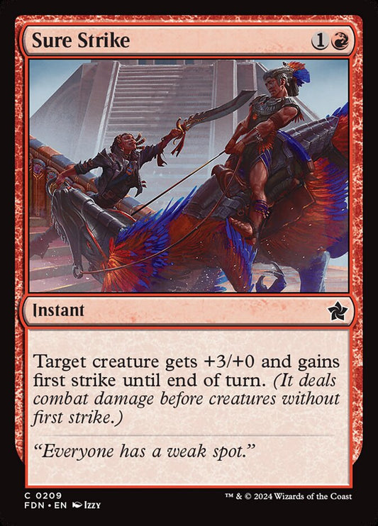 MTG Card Title: Sure Strike FDN/209