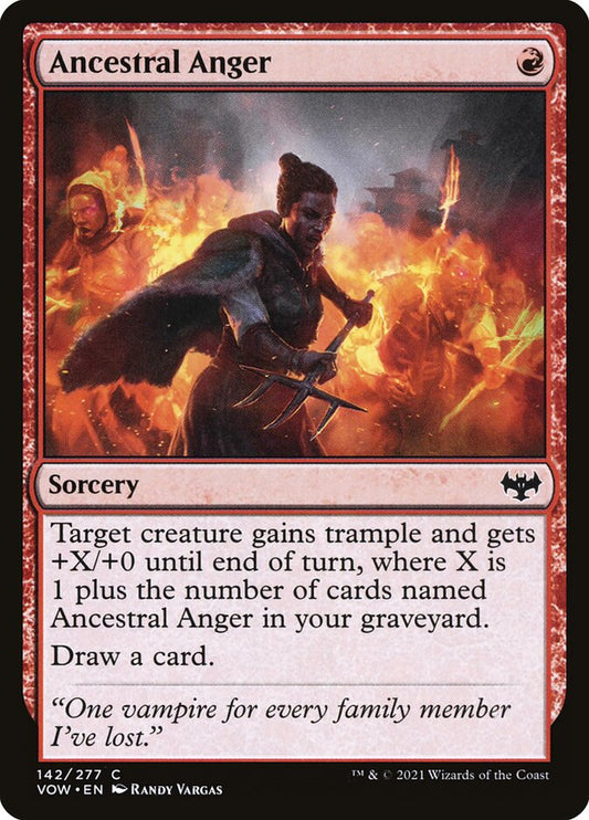 MTG Card Title: Ancestral Anger VOW/142