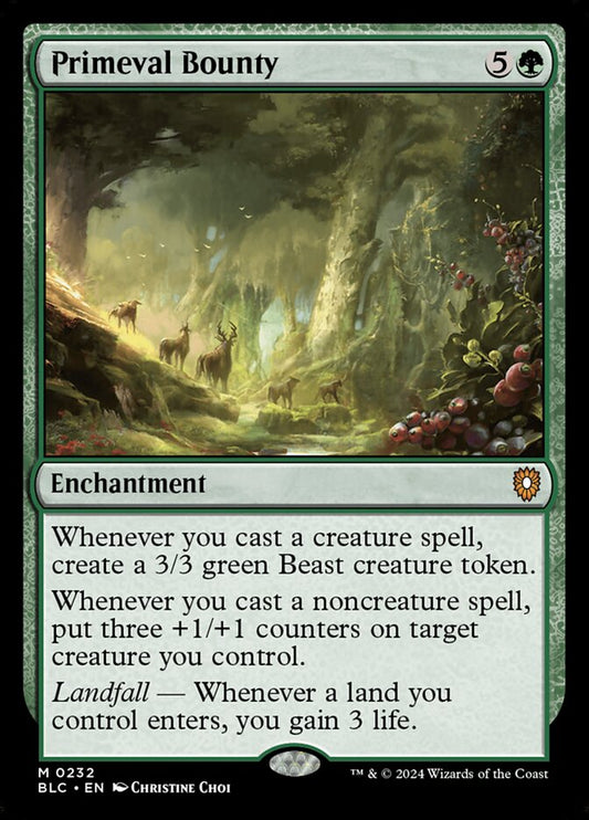 MTG Card Title: Primeval Bounty BLC/232