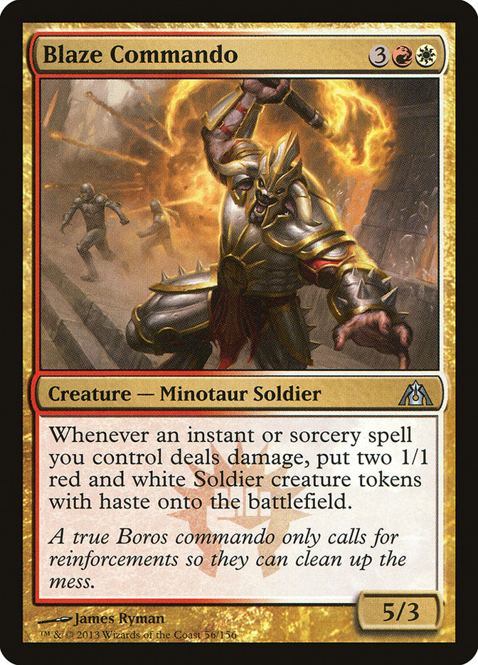 MTG Card Title: Blaze Commando DGM/56