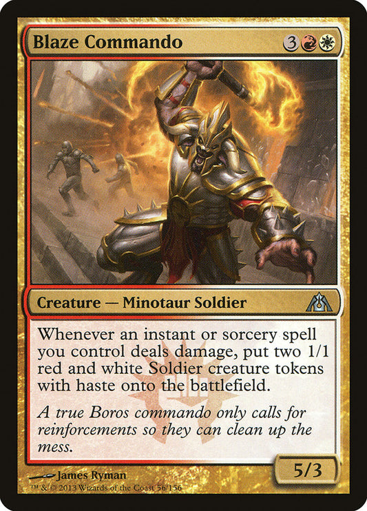 MTG Card Title: Blaze Commando DGM/56