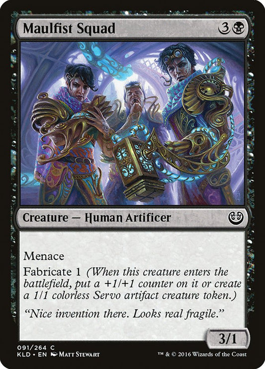 MTG Card Title: Maulfist Squad KLD/91