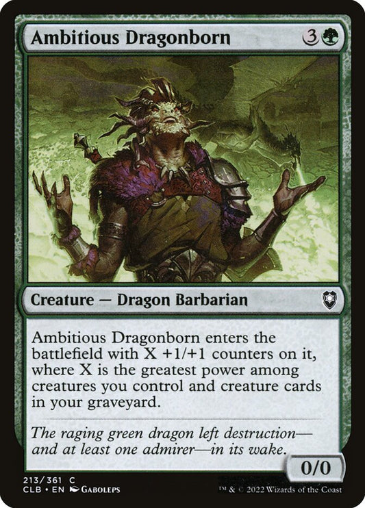 MTG Card Title: Ambitious Dragonborn CLB/213