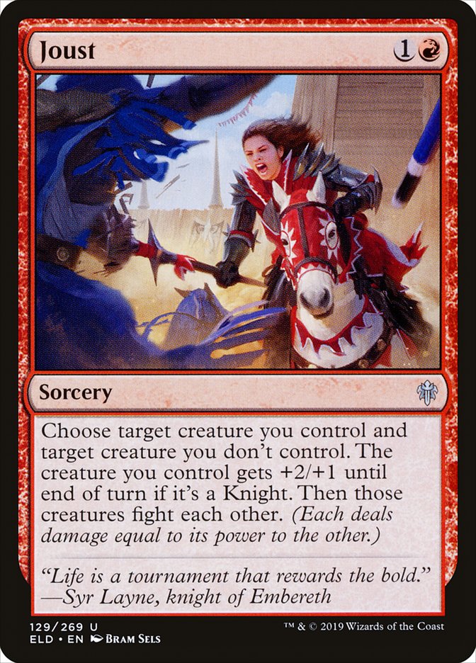 MTG Card Title: Joust ELD/129
