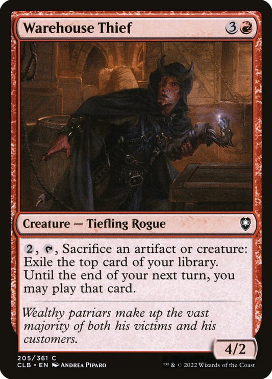 MTG Card Title: Warehouse Thief CLB/205