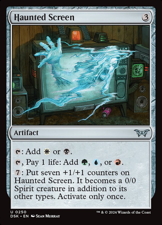 MTG Card Title: Haunted Screen DSK/250
