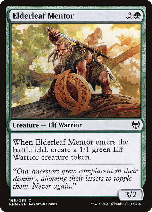 MTG Card Title: Elderleaf Mentor KHM/165