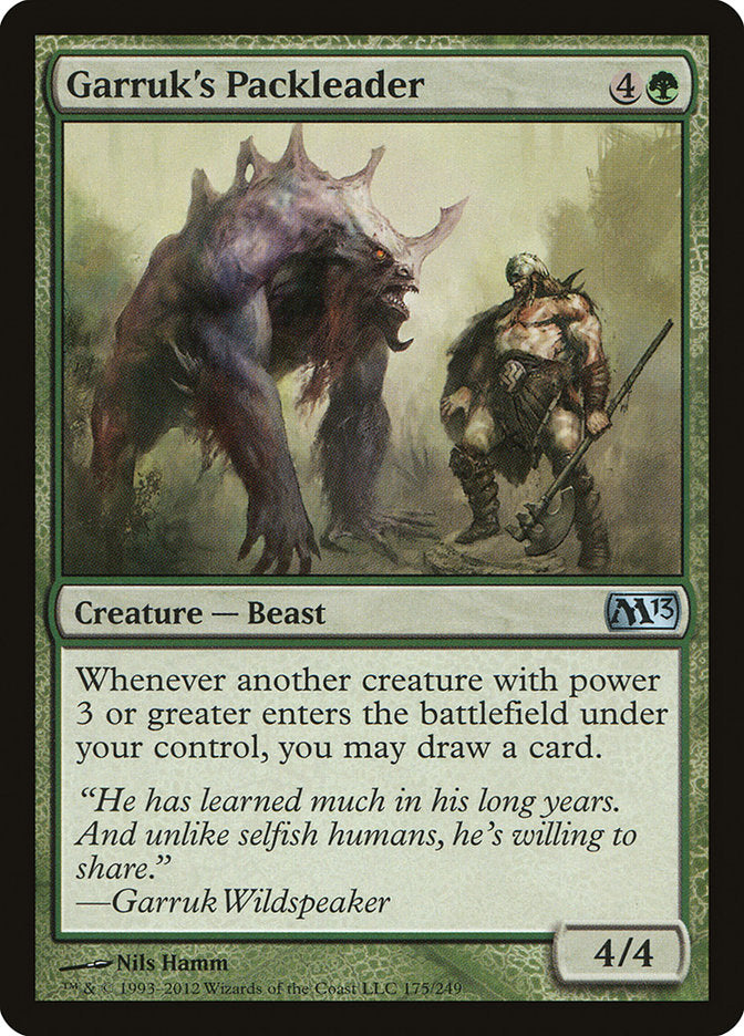 MTG Card Title: Garruk's Packleader M13/175