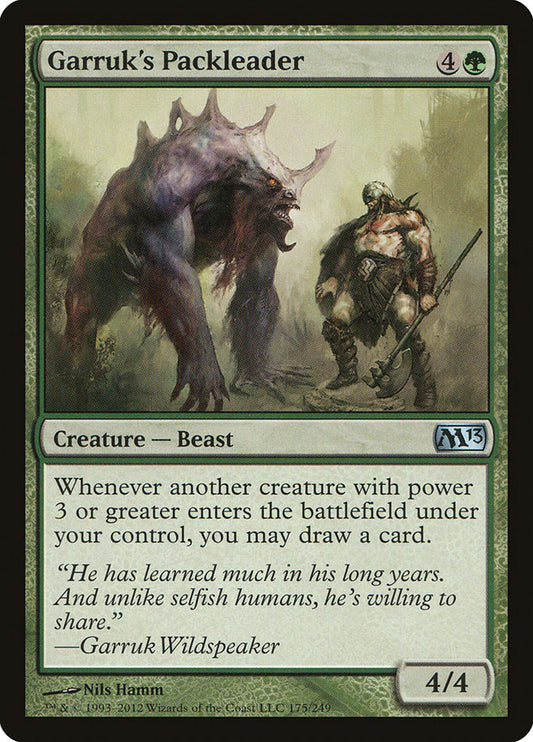 MTG Card Title: Garruk's Packleader M13/175