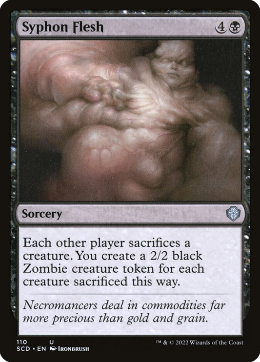 MTG Card Title: Syphon Flesh SCD/110