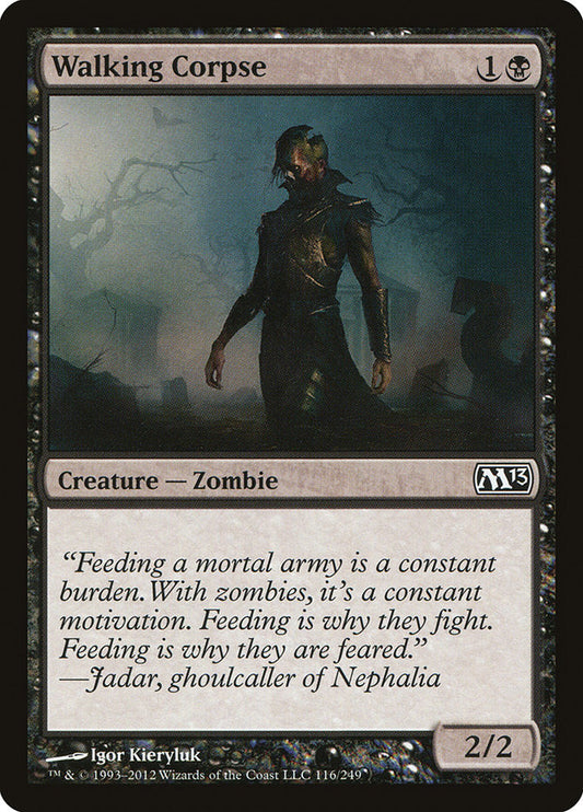 MTG Card Title: Walking Corpse M13/116
