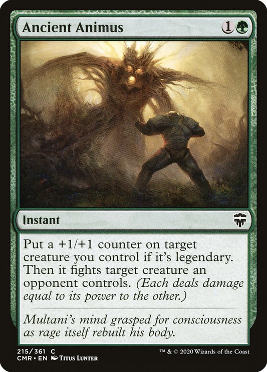 MTG Card Title: Ancient Animus CMR/215