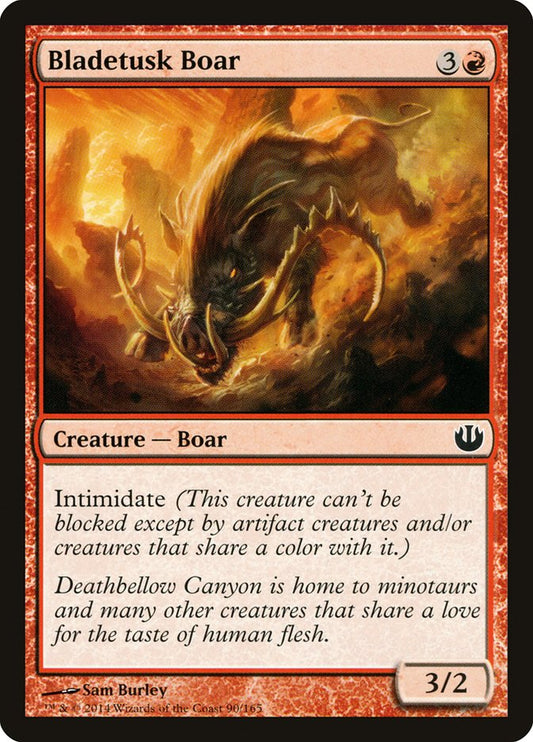 MTG Card Title: Bladetusk Boar JOU/90