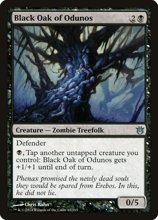 MTG Card Title: Black Oak of Odunos BNG/62