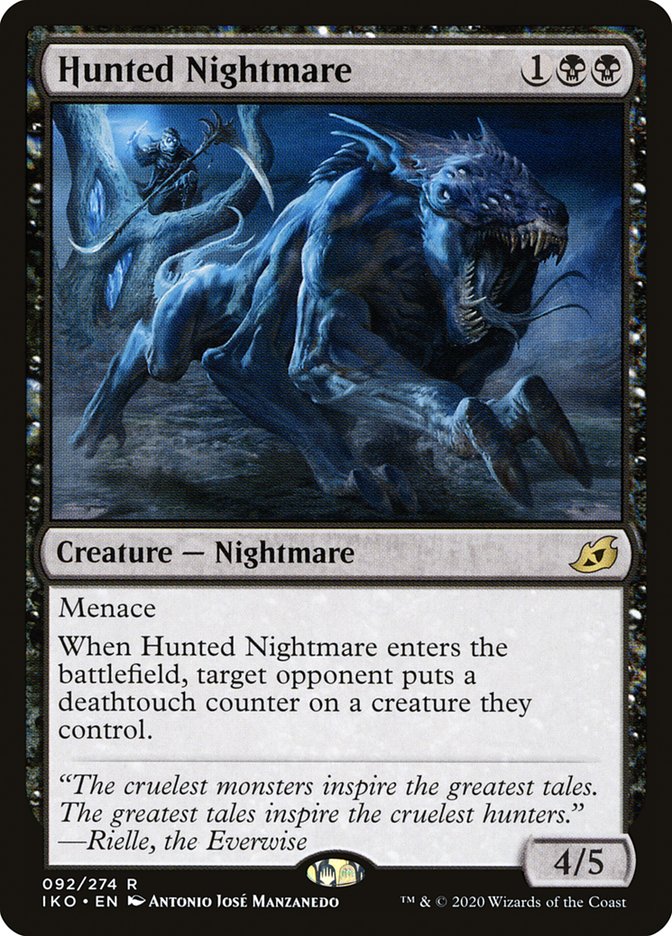MTG Card Title: Hunted Nightmare IKO/92