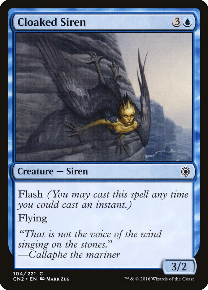 MTG Card Title: Cloaked Siren CN2/104