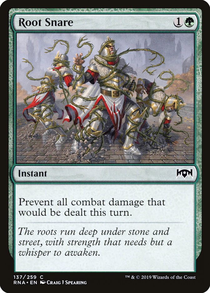 MTG Card Title: Root Snare RNA/137