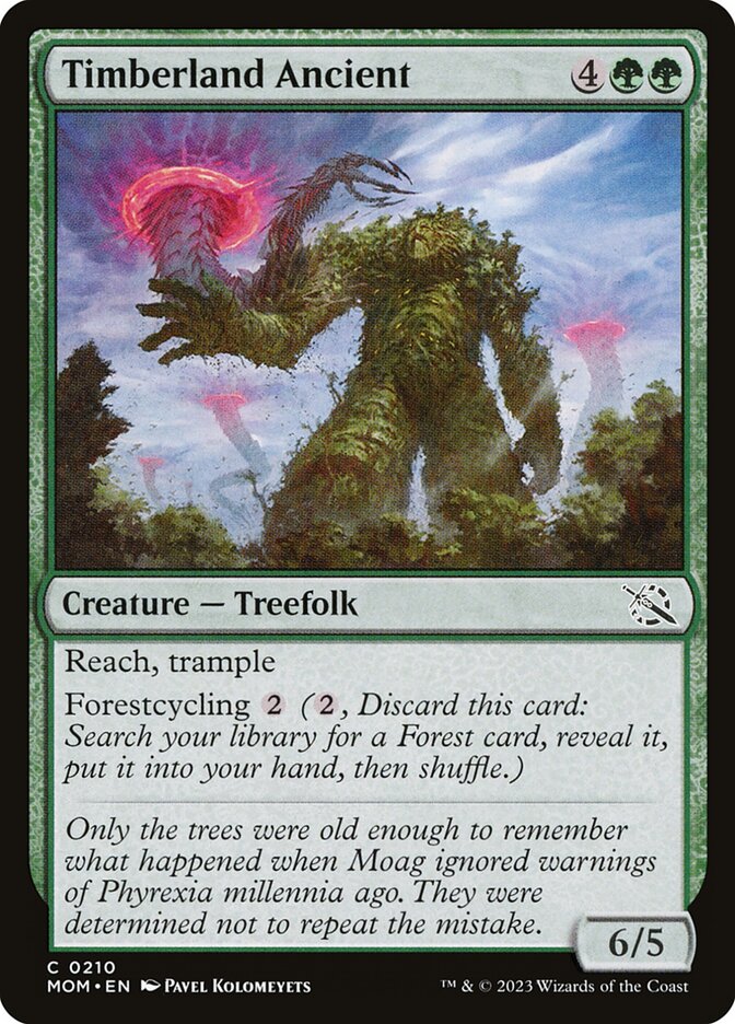 MTG Card Title: Timberland Ancient MOM/210