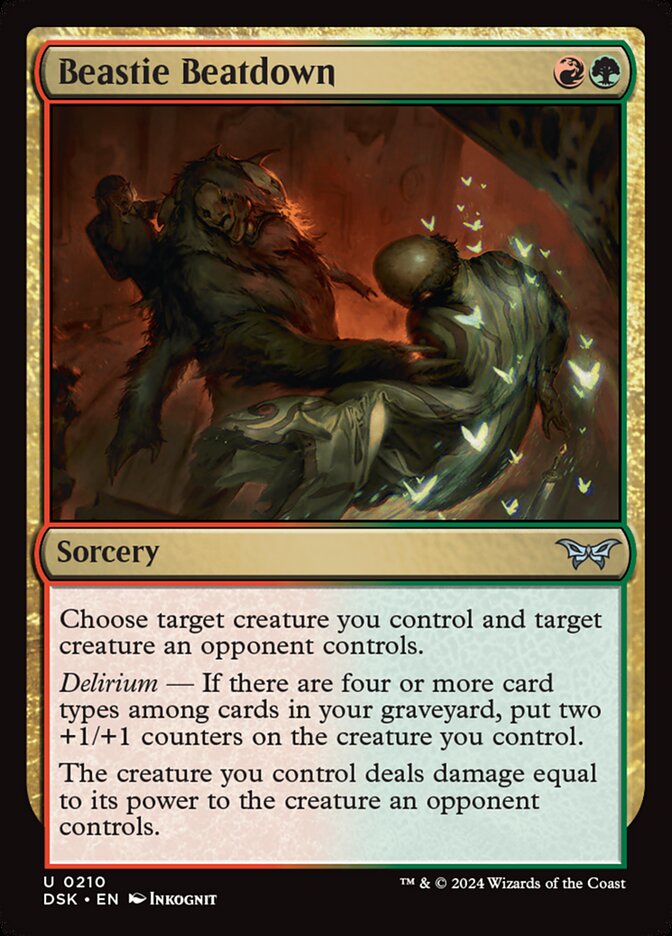 MTG Card Title: Beastie Beatdown DSK/210