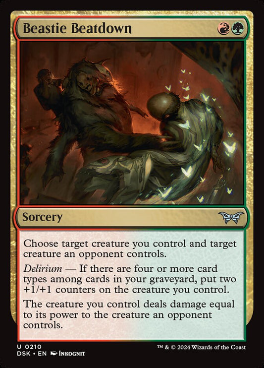 MTG Card Title: Beastie Beatdown DSK/210