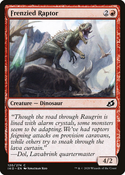 MTG Card Title: Frenzied Raptor IKO/120