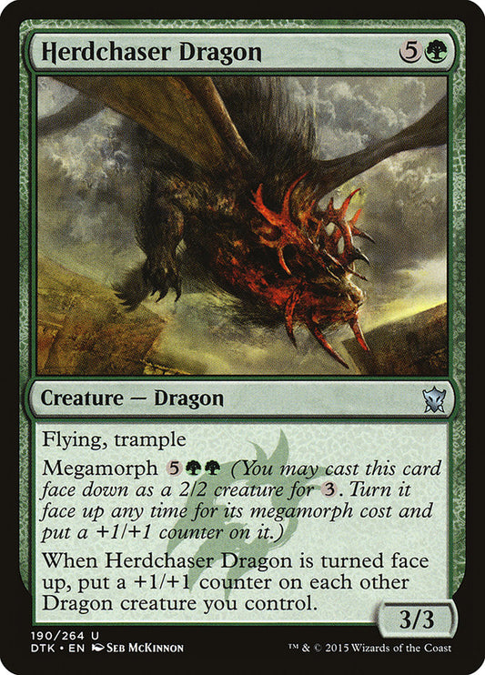 MTG Card Title: Herdchaser Dragon DTK/190