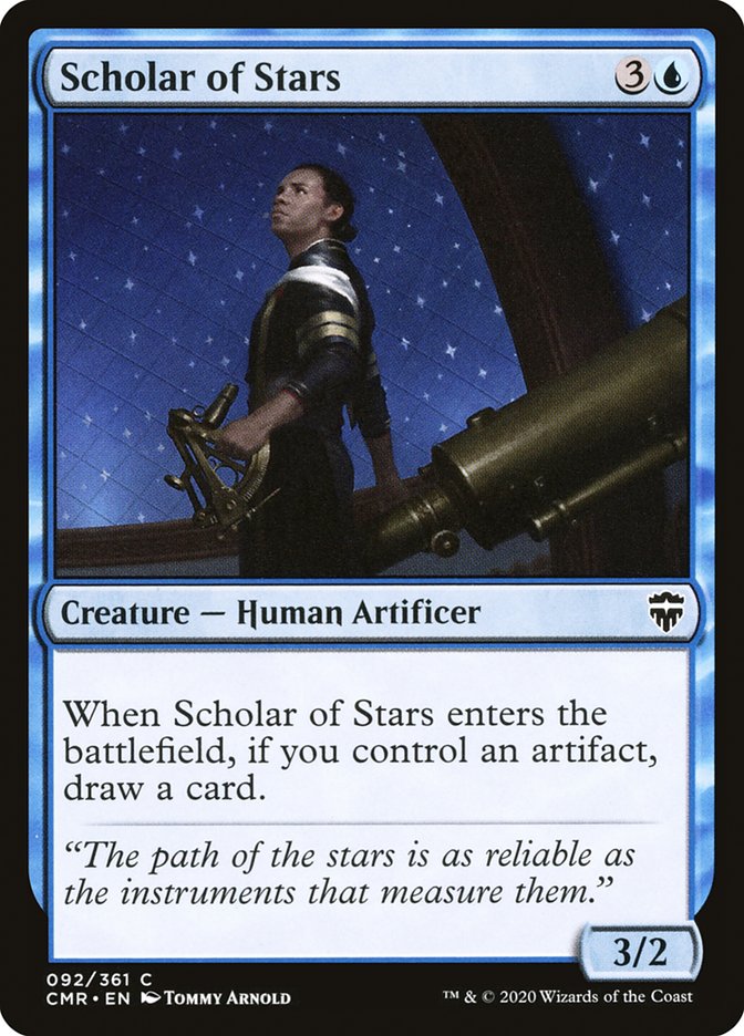 MTG Card Title: Scholar of Stars CMR/92