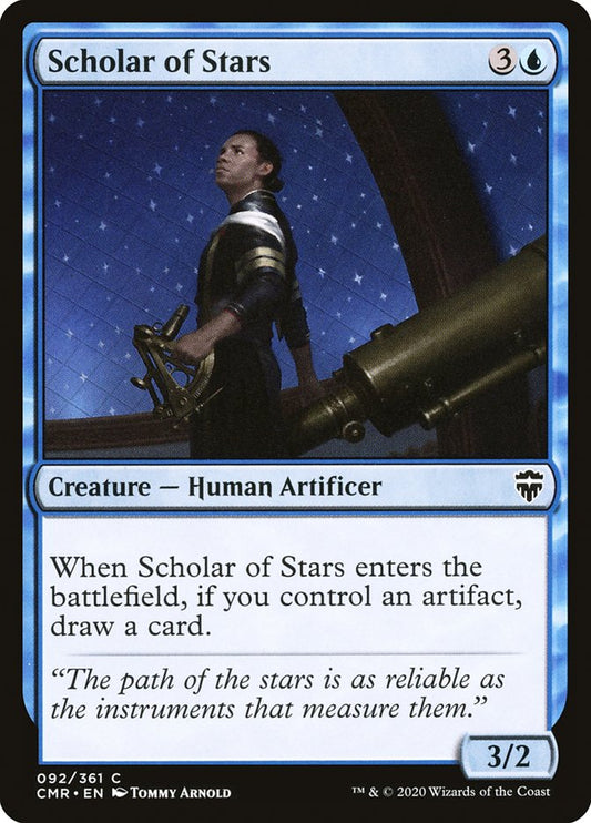 MTG Card Title: Scholar of Stars CMR/92