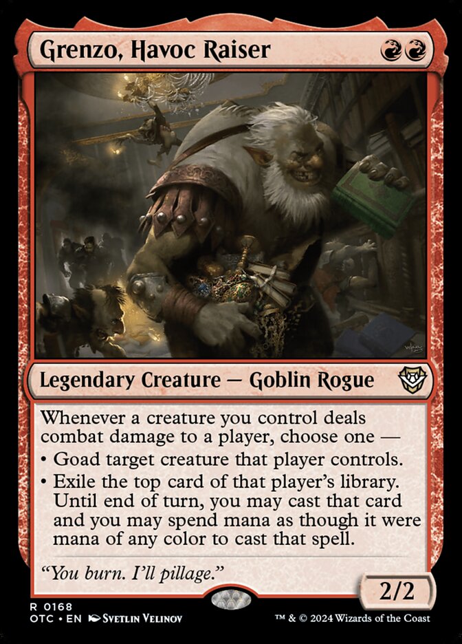 MTG Card Title: Grenzo, Havoc Raiser OTC/168