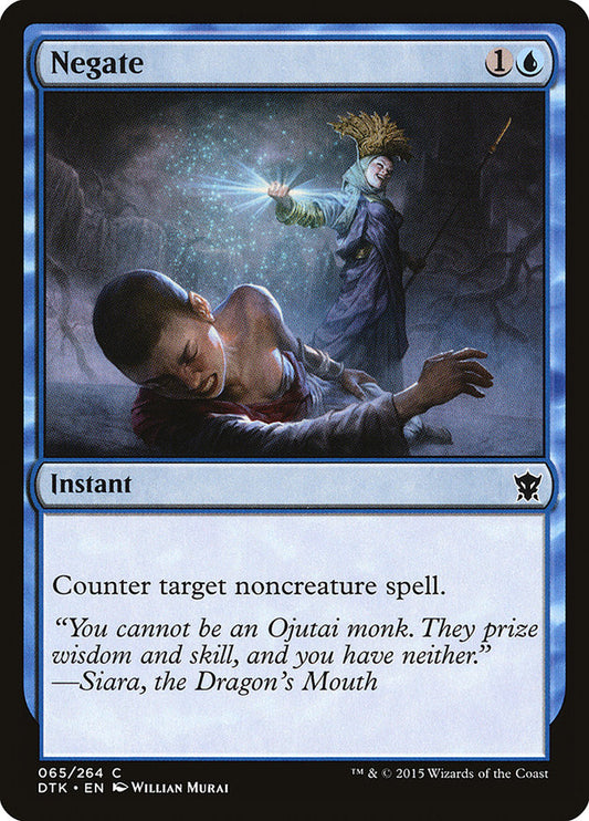 MTG Card Title: Negate DTK/65
