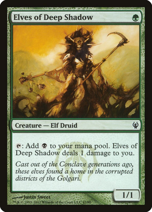 MTG Card Title: Elves of Deep Shadow DDJ/47
