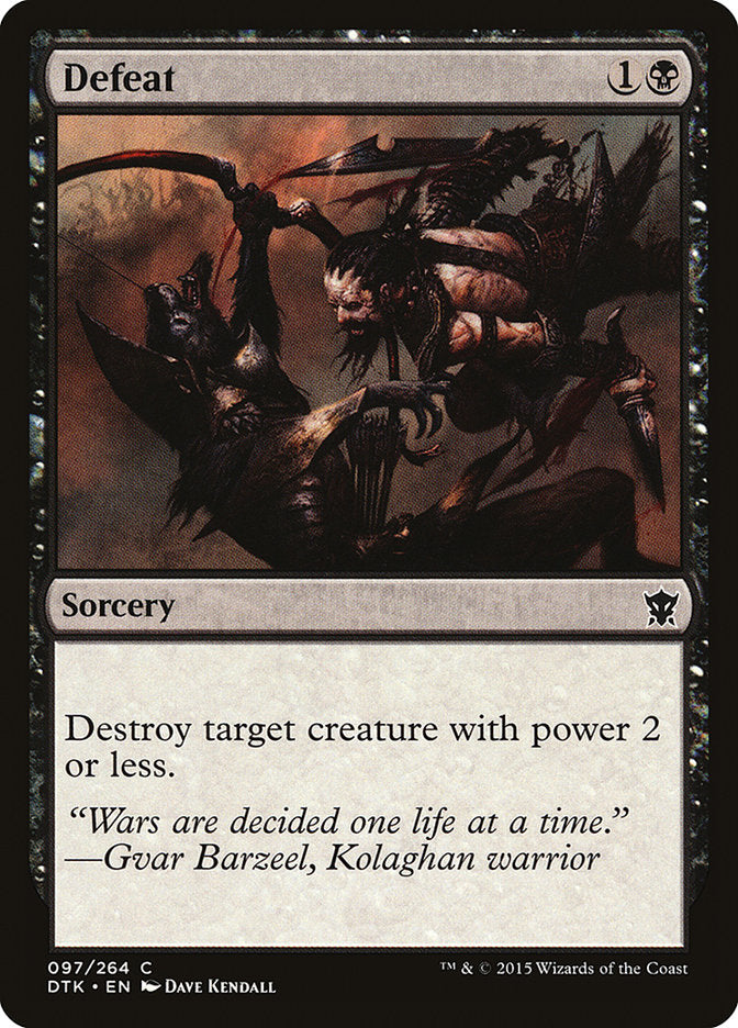 MTG Card Title: Defeat DTK/97