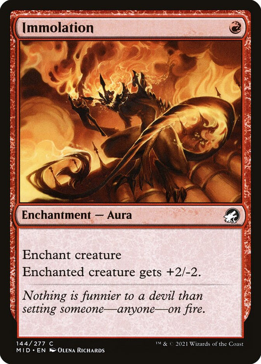 MTG Card Title: Immolation MID/144