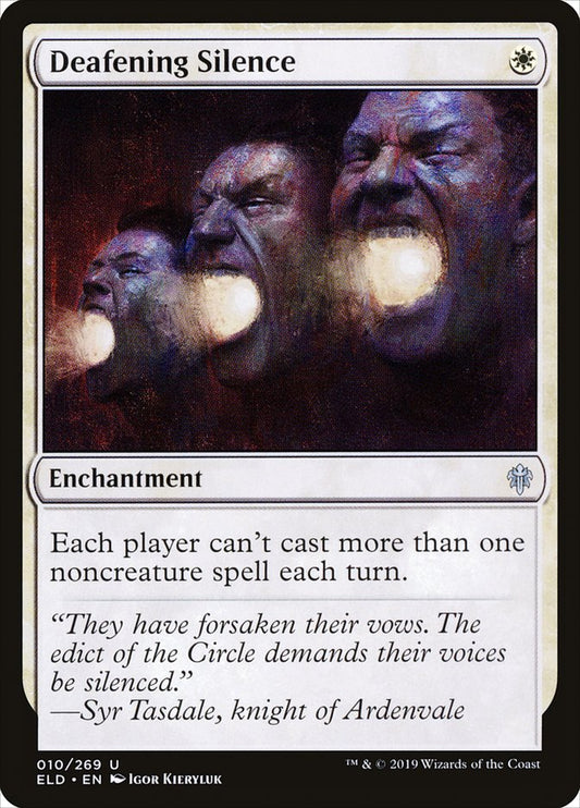 MTG Card Title: Deafening Silence ELD/10