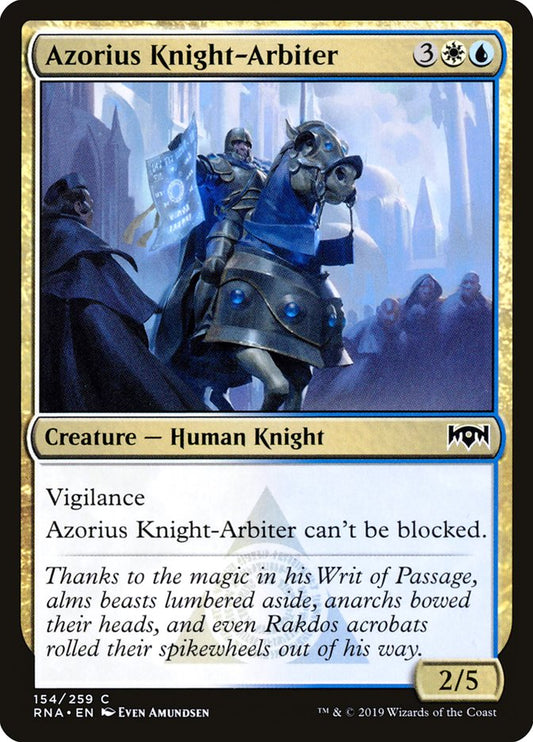 MTG Card Title: Azorius Knight-Arbiter RNA/154