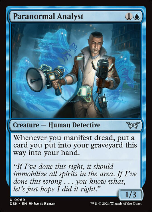 MTG Card Title: Paranormal Analyst DSK/69