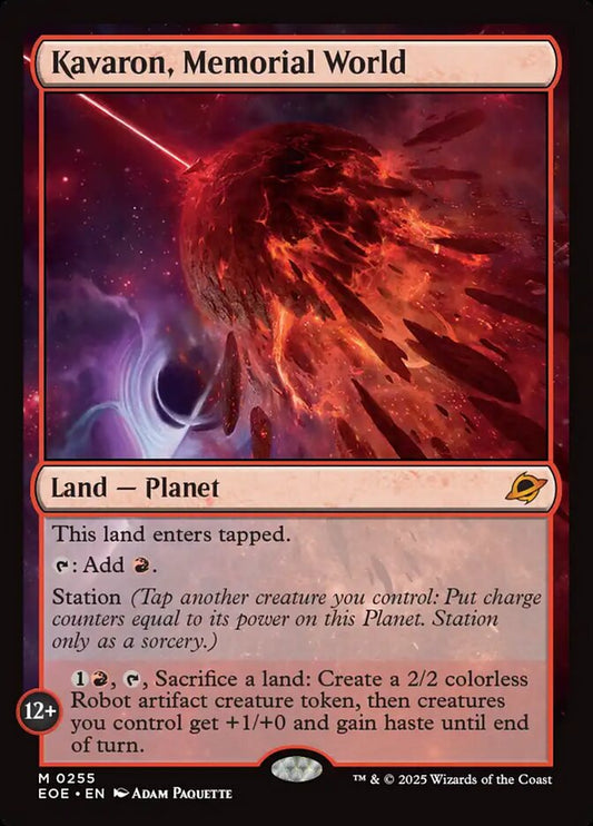 MTG Card Title: Kavaron, Memorial World EOE/255