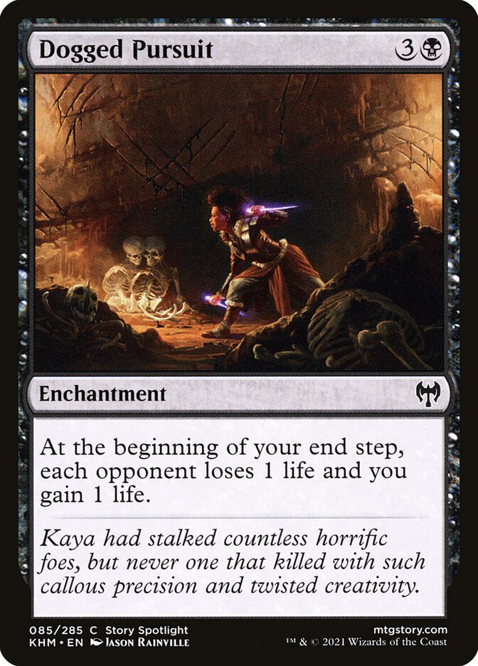 MTG Card Title: Dogged Pursuit KHM/85
