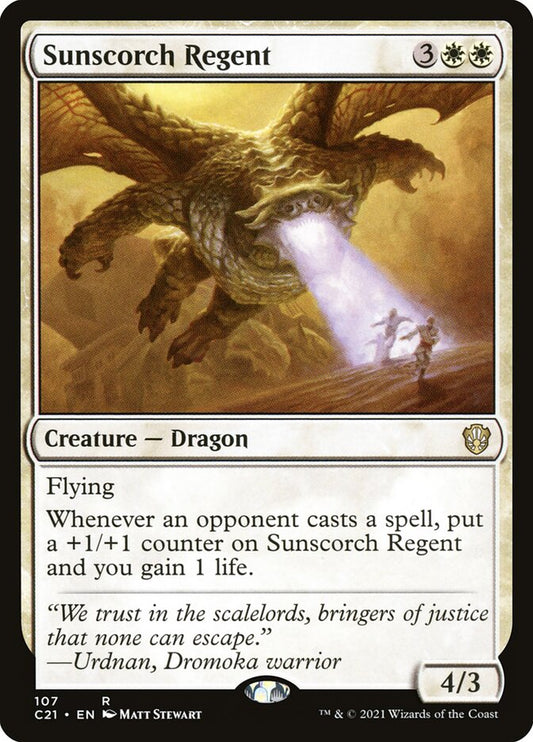 MTG Card Title: Sunscorch Regent C21/107
